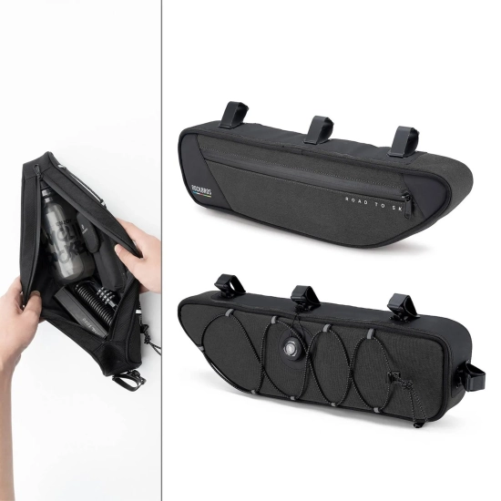 ROCKBROS Torba rowerowa pod ramę wodoodporna 2 l - czarna