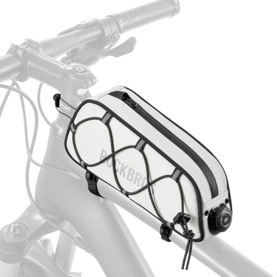 ROCKBROS Torba rowerowa na ramę wodoodporna 0.7 l - biała