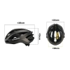ROCKBROS Kask rowerowy z ramą wzmacniającą 58-62 cm - czarny