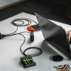 Green Cell Zestaw 3 kabli GC Ray USB-A–USB-C LED