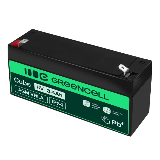Green Cell Akumulator AGM38 6 V 3,4 Ah AGM