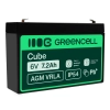 Akumulator Green Cell AGM39, wariant AGM VRLA 6 V 7,2 Ah, złącze Faston 187 (F1).