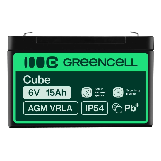 Green Cell Akumulator AGM40 6 V 15 Ah AGM