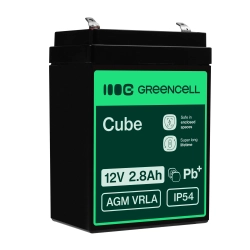 Akumulator Green Cell AGM42, wariant AGM VRLA 12 V 2,8 Ah, złącze Faston 187 (F1). Akumulator Green Cell AGM42, wariant AGM VRLA 12 V 2,8 Ah, złącze Faston 187 (F1).