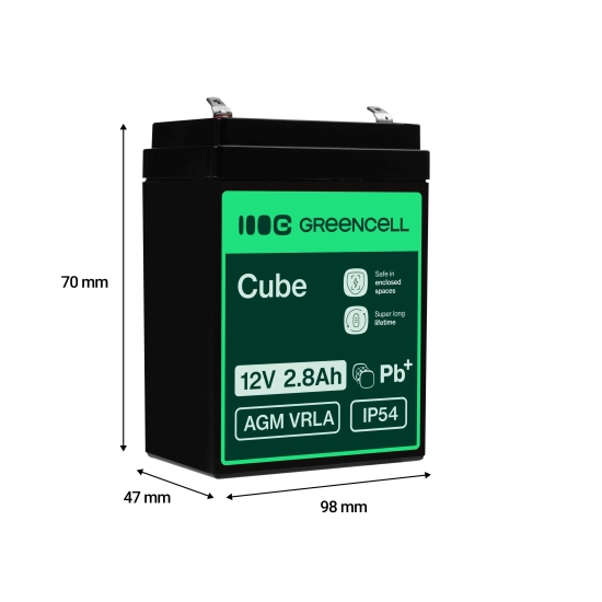 Green Cell Akumulator AGM42 12 V 2,8 Ah AGM