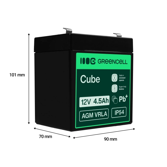 Green Cell Akumulator AGM44 12 V 4,5 Ah AGM