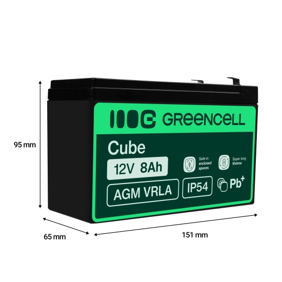 Green Cell Akumulator AGM46 12 V 8 Ah AGM