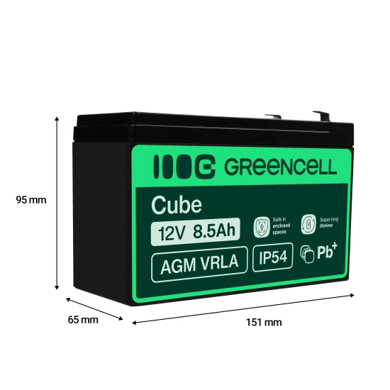 Akumulator Green Cell AGM47 12V 8,5Ah VRLA AGM