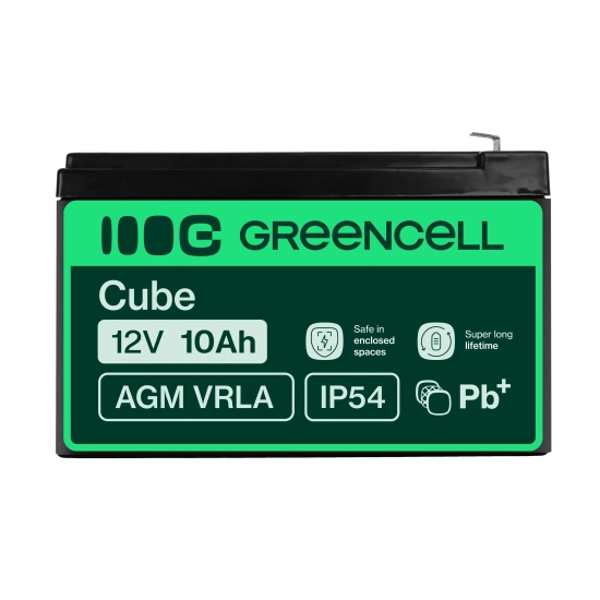 Akumulator Green Cell AGM48 12 V 10 Ah VRLA AGM F1