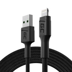 Kabel Green Cell PowerStream USB-A–Lightning 200 cm zielony – produkt w dokładnym wariancie wskazanym kodem KABGC18, zgo