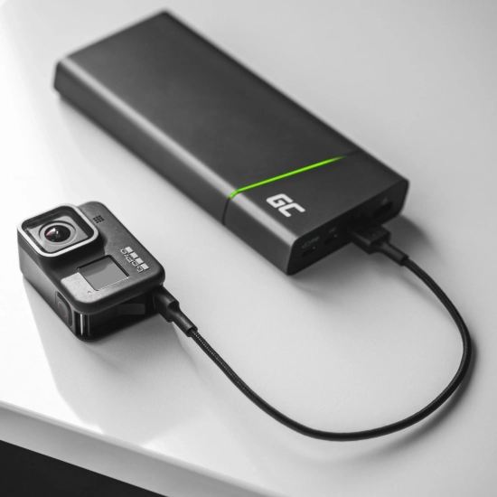 Green Cell Kabel PowerStream USB-A–USB-C 200 cm zielony