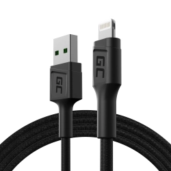 Kabel Green Cell PowerStream USB-A–Lightning 120 cm zielony – produkt w dokładnym wariancie wskazanym kodem KABGC21, zgo
