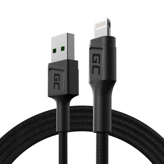 Kabel Green Cell PowerStream USB-A–Lightning 120 cm zielony – produkt w dokładnym wariancie wskazanym kodem KABGC21, zgo