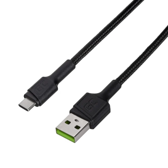 Kabel Green Cell PowerStream USB-A–USB-C 30 cm zielony – produkt w dokładnym wariancie wskazanym kodem KABGC25, zgodny z