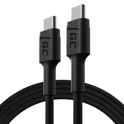 Kabel Green Cell PowerStream USB-C–USB-C 60 W 120 cm zielony – produkt w dokładnym wariancie wskazanym kodem KABGC30, zg