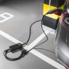Czarna mobilna ładowarka Green Cell GC EV PowerCable EV16 z przewodem Schuko–Type 2.