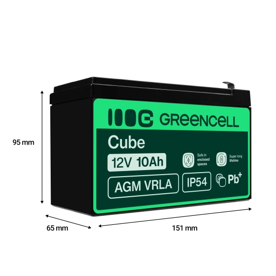 Green Cell Akumulator AGM50 12 V 10 Ah AGM