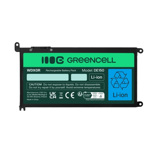 Green Cell Bateria DE150 3400 mAh 11,4 V Li-Polymer