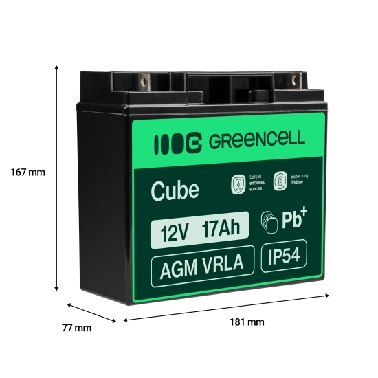 Green Cell Akumulator AGM51 12 V 17 Ah AGM
