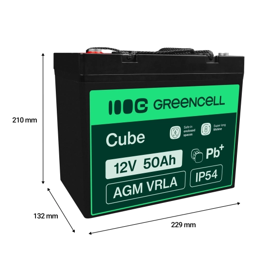 Green Cell Akumulator AGM AGM56 12 V 50 Ah