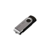 Pendrive Goodram UTS2 32 GB (UTS2-0320K0R11) w wariancie czarno-srebrny, z konstrukcją złącza: obrotowa metalowa osłona.