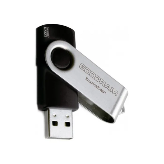 Pendrive GOODRAM USB 2.0, 32 GB, UTS2, czarny, USB A, z obrotową osłoną
