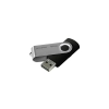 Pendrive Goodram UTS2 64 GB w kolorze czarno-srebrny, wariant z USB-A.