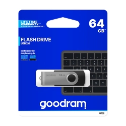 Pendrive GOODRAM 64 GB USB 2.0 Twister czarny UTS2-0640K0R11