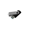Pendrive Goodram UTS3 32 GB (UTS3-0320K0R11), wariant czarny, obrotowa osłona.