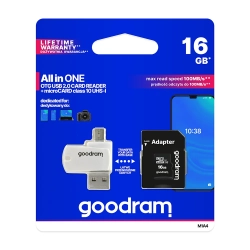 Karta pamięci GOODRAM karta SD All-In-ON, 16 GB, M1A4-0160R12