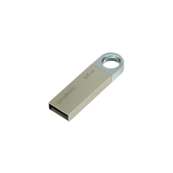 Pendrive Goodram UUN2 64 GB (UUN2-0640S0R11), wariant srebrny, stałe złącze.
