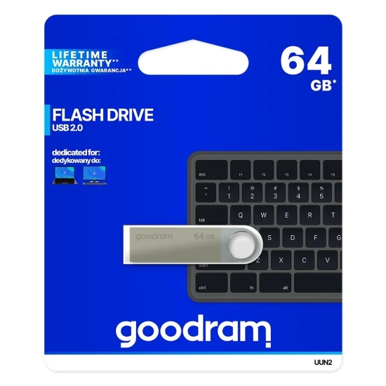 Goodram Pendrive UUN2 64 GB USB 2.0 UUN2-0640S0R11