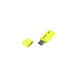 Pendrive Goodram UME2 64 GB w kolorze żółty, wariant z USB-A.