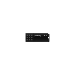 Pendrive Goodram UME3 16 GB (UME3-0160K0R11), wariant czarny, zdejmowana zaślepka.