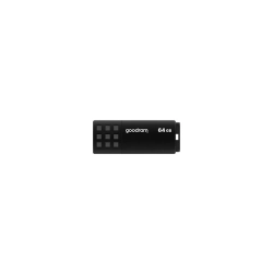 Pendrive Goodram UME3 64 GB (UME3-0640K0R11), wariant czarny, zdejmowana zaślepka.