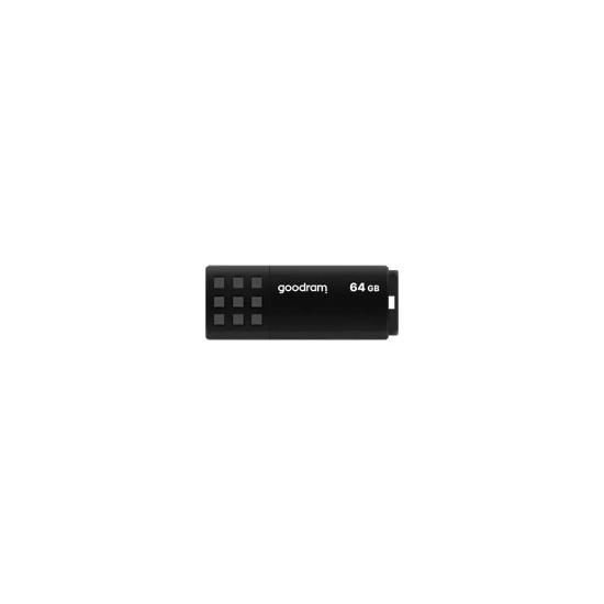 Pendrive Goodram UME3 64 GB (UME3-0640K0R11), wariant czarny, zdejmowana zaślepka.