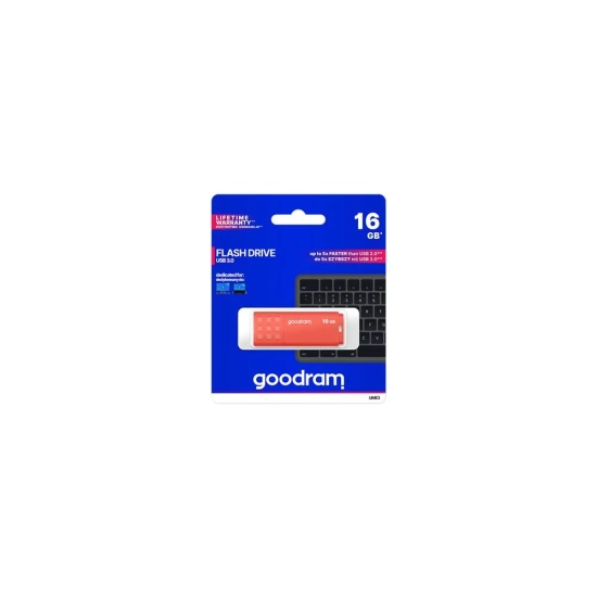 Pendrive GOODRAM USB 3.0, 64 GB, UME3, pomarańczowy, UME3-0640O0R11, USB A