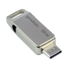 Pendrive GOODRAM ODA3 32 GB, MPN ODA3-0320S0R11, złącze USB-A / USB-C, kolor srebrny.