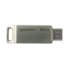 Pendrive GOODRAM 64 GB dwa złącza USB 3.2 + USB-C OTG ODA3 srebrny