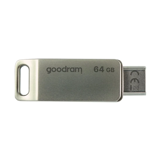 Pendrive GOODRAM 64 GB dwa złącza USB 3.2 + USB-C OTG ODA3 srebrny