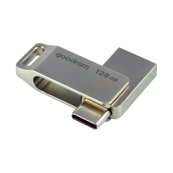 Pendrive GOODRAM 128 GB dwa złącza USB 3.2 + USB-C OTG ODA3 srebrny