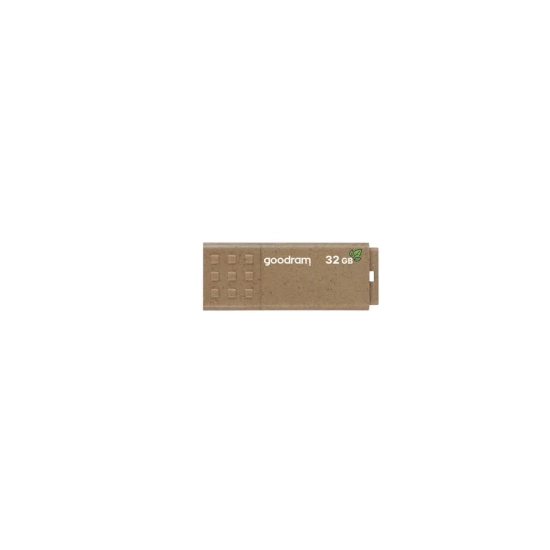 Pendrive Goodram UME3 Eco Friendly 32 GB (UME3-0320EFR11), zdejmowana zaślepka.