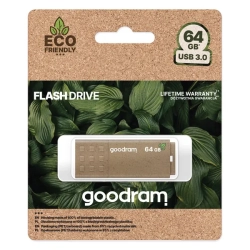 Pendrive Goodram UME3 Eco Friendly 64 GB w kolorze naturalny, wariant z USB-A.