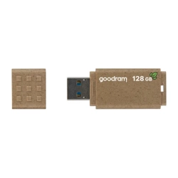 Pendrive Goodram UME3 Eco Friendly 128 GB (UME3-1280EFR11), zdejmowana zaślepka.