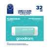 Pendrive Goodram UME3 Care 32 GB w kolorze turkusowy, wariant z USB-A.