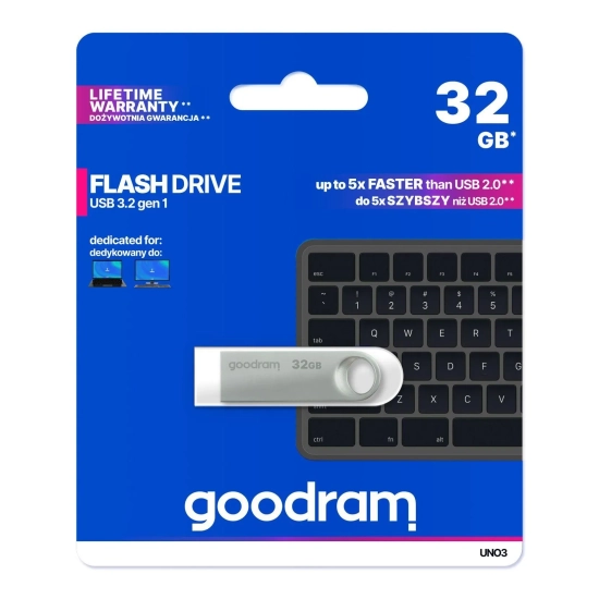 Goodram Pendrive UNO3 32 GB USB 3.2 UNO3-0320S0R11