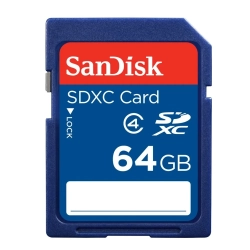 Karta pamięci SanDisk 64GB SDXC Class 4, dokładny wariant SDSDB-064G-B35.