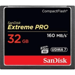 Karta pamięci SanDisk Extreme PRO 32 GB CompactFlash, model SDCFXPS-032G-X46.