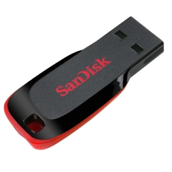 Pendrive SanDisk Cruzer Blade 128 GB (SDCZ50-128G-B35), stałe złącze.