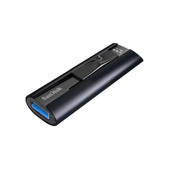 Pendrive SanDisk Extreme PRO 128 GB (SDCZ880-128G-G46), wysuwane złącze.
